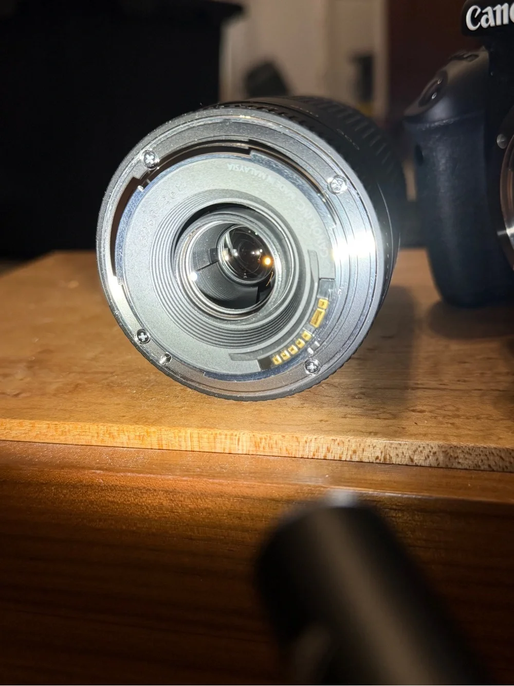Canon DSLR Camera with Black Telephoto Zoom Lens